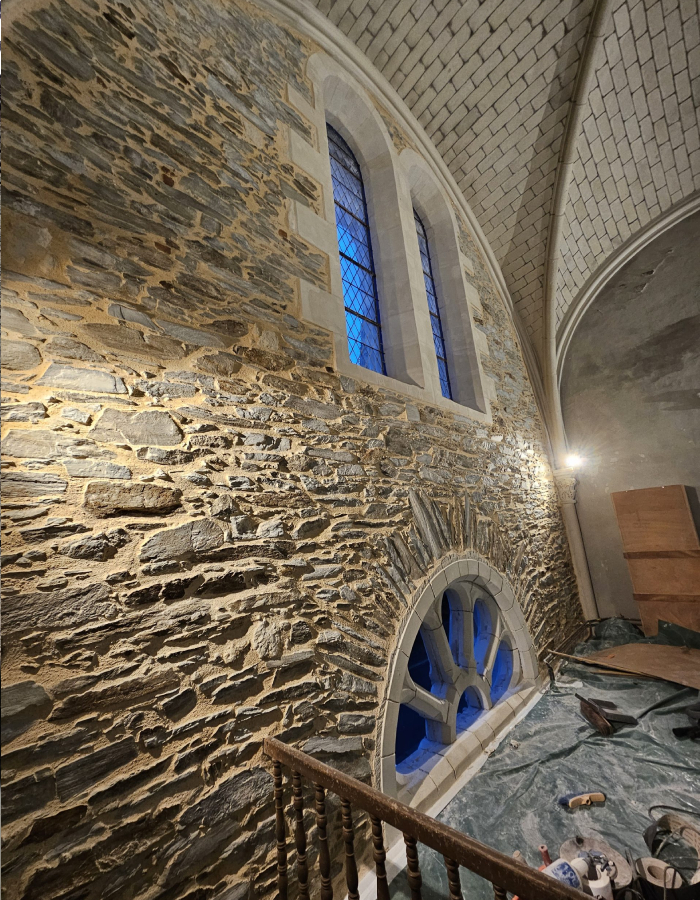 Travaux de rénovation en pierre réalisés par une entreprise de maçonnerie rénovation